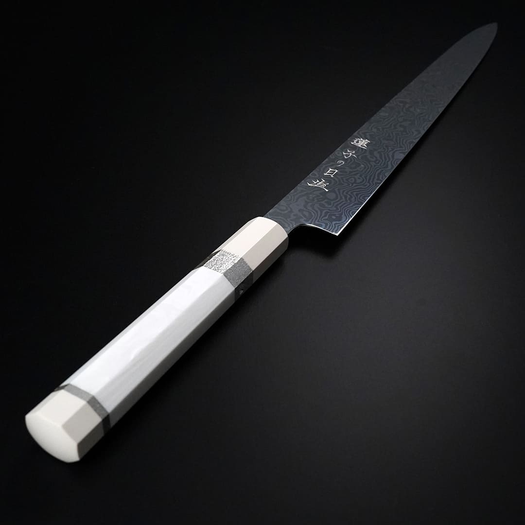 Japanese Style Ren Sujihiki(White Marble Corian)