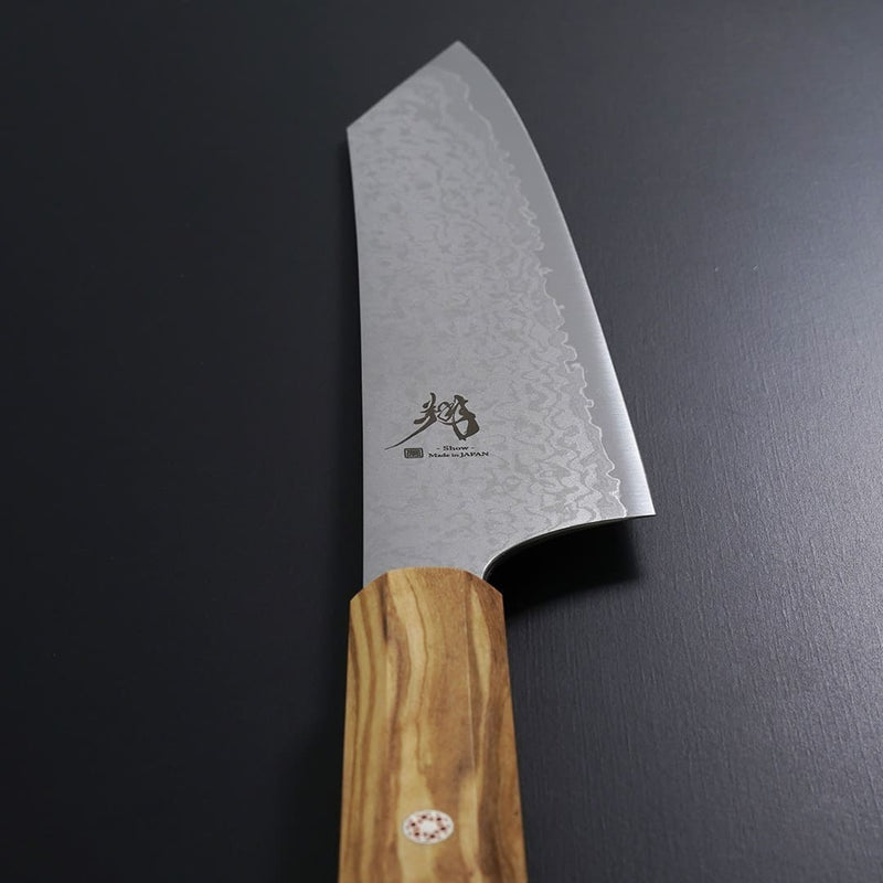 Show Damascus Kiritsuke Santoku