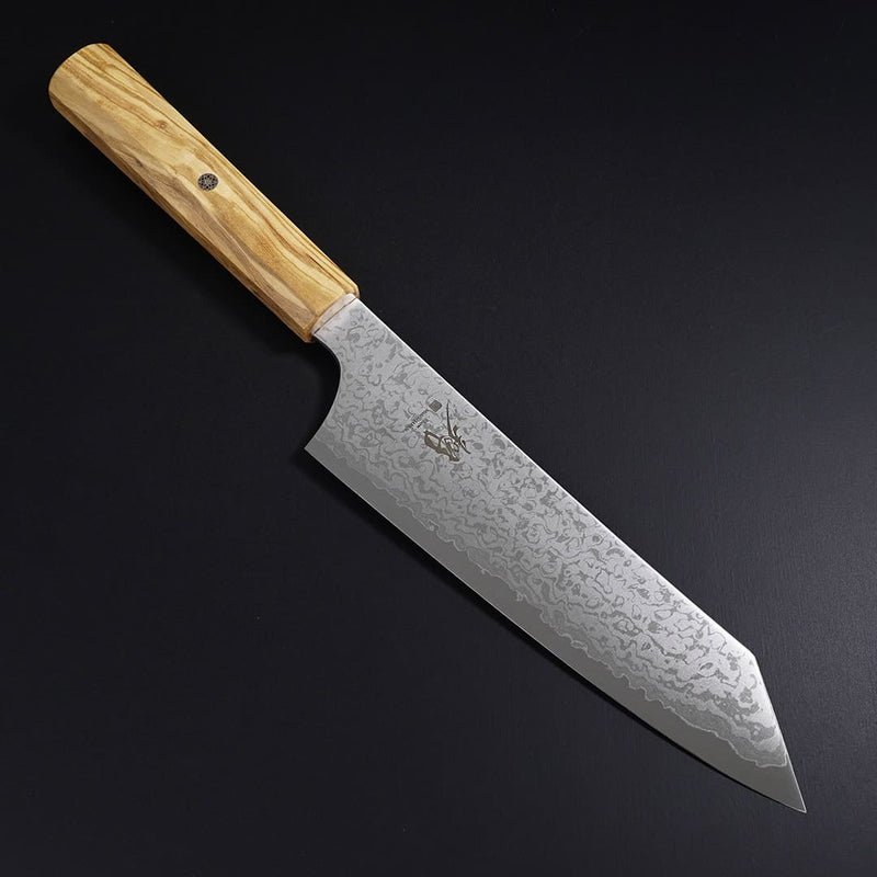 Show Damascus Kiritsuke Santoku