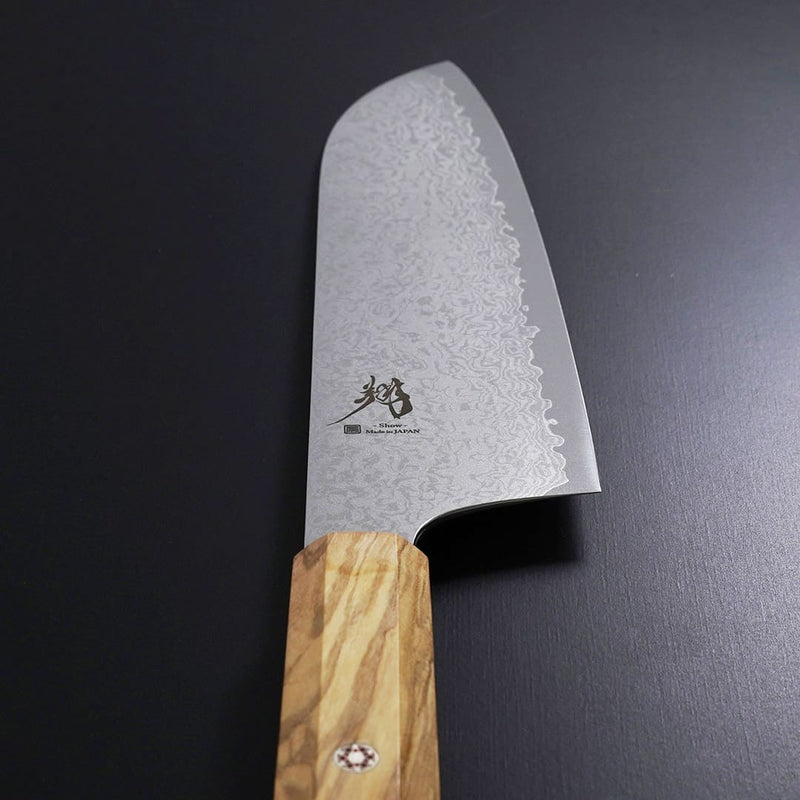 Show Damascus Santoku