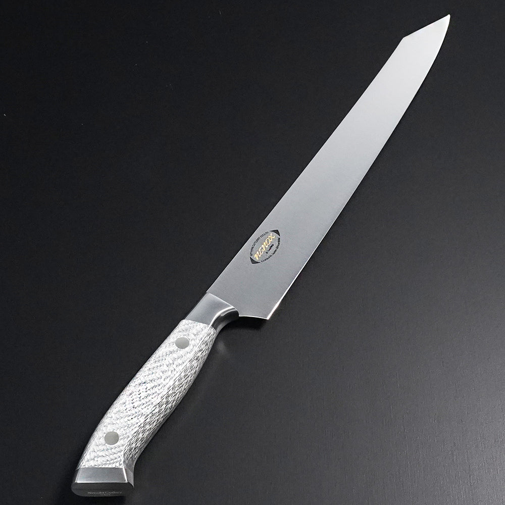 NO.01206包丁　保勝　筋引牛刀　炭素鋼　箱付　未使 NO.01206包丁 保勝 筋引牛刀 炭素鋼 箱付 未使 筋引